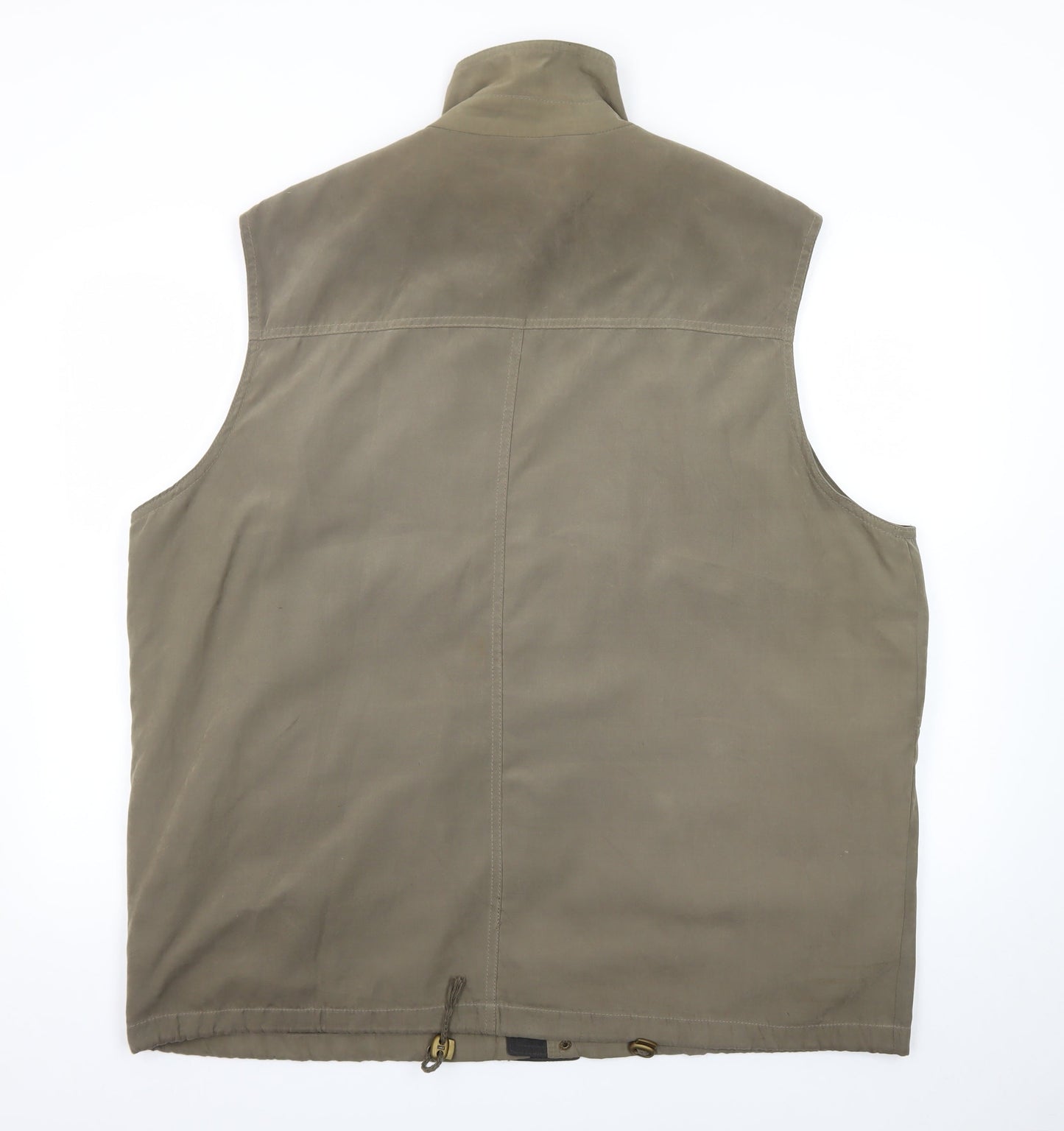 Mode Mille Men's Green 3XL Utility Bodywarmer Waistcoat Outdoor Zip Pockets
