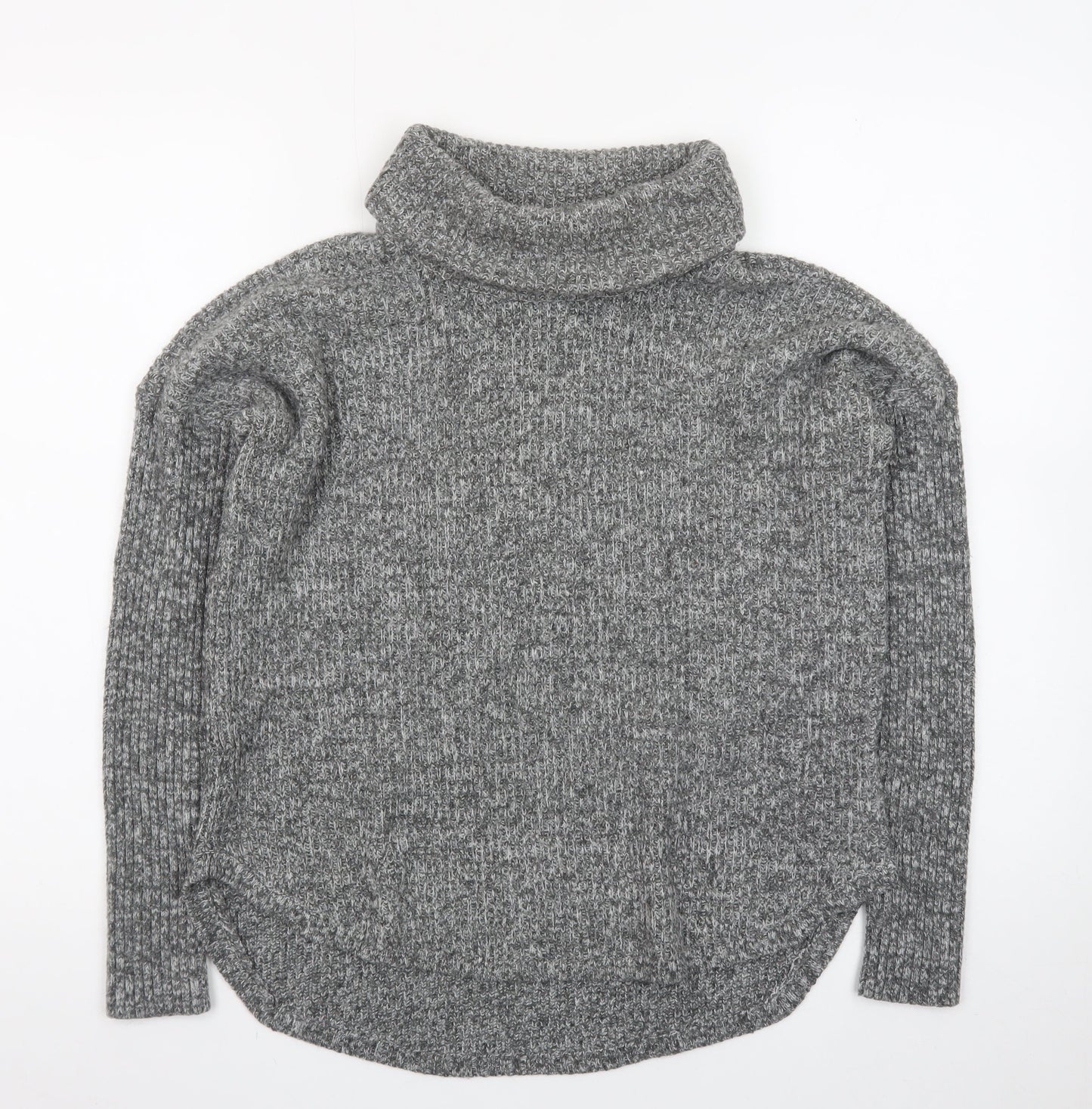 Abercrombie & Fitch Women's Grey Roll Neck Knit Jumper M