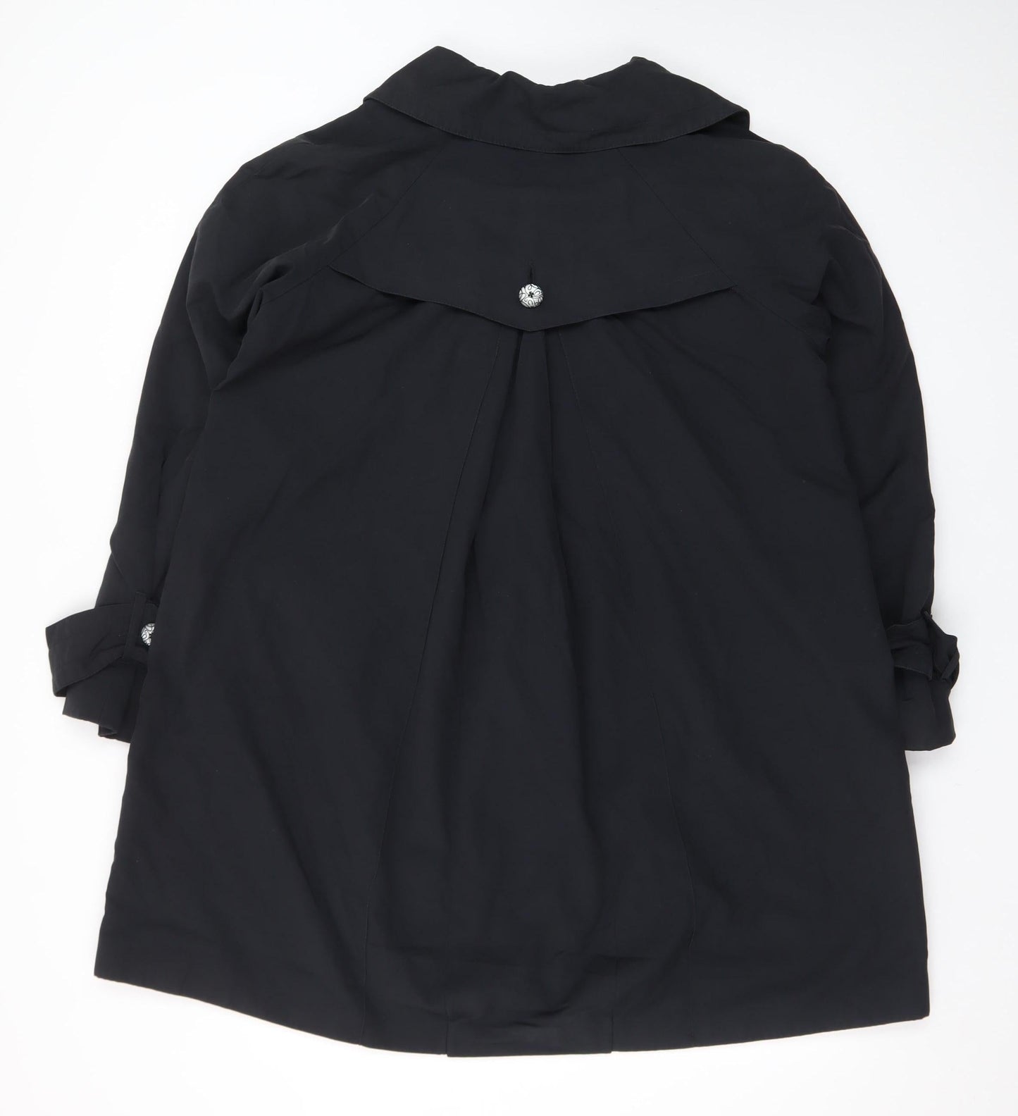 Marks and Spencer Autograph Women Black Size 14 Double Breasted Coat