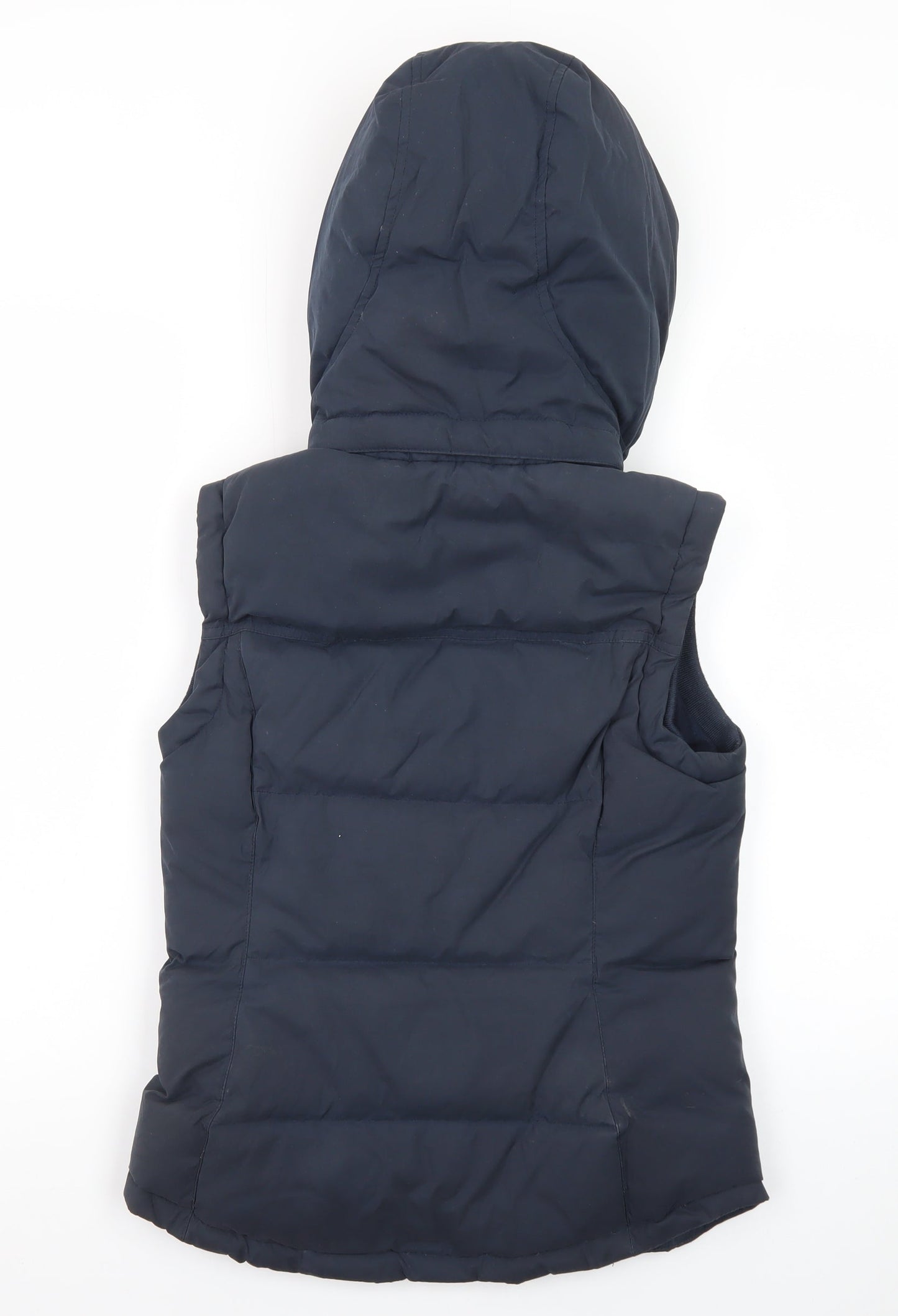 Jack Wills Women's Blue Hooded Puffer Gilet Size 8