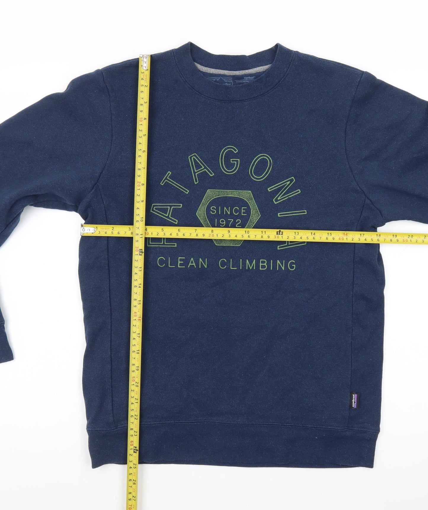 Patagonia Men's Blue XS Pullover Sweatshirt – Clean Climbing Graphic