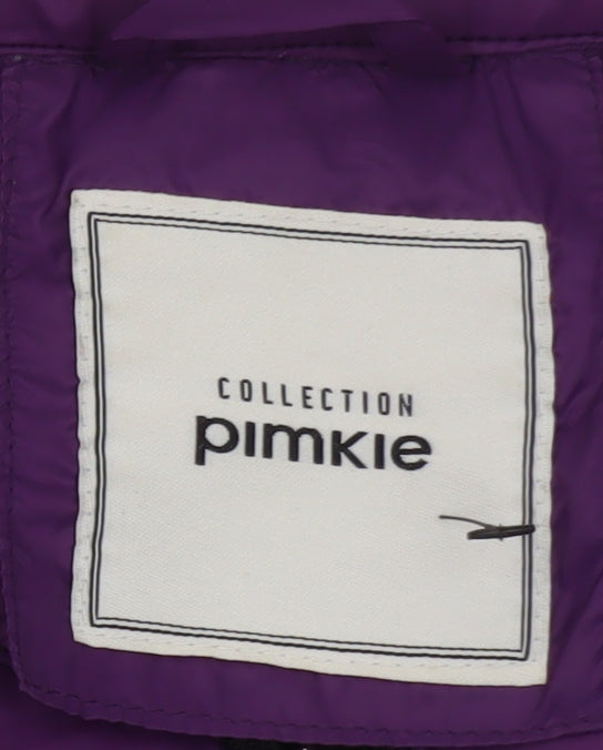 Pimkie Women's Purple Puffer Jacket Size L Quilted Casual Coat