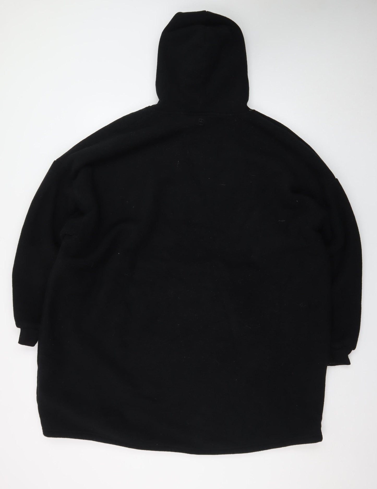 Mountain Warehouse Men Black Fleece Hooded Robe One Size Winter