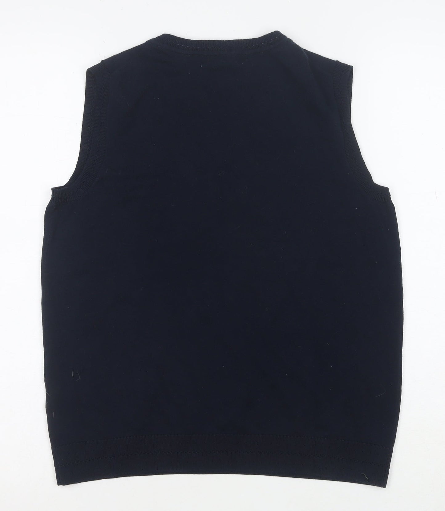 Boden Women's Blue Cotton V-Neck Sleeveless Knit Vest M