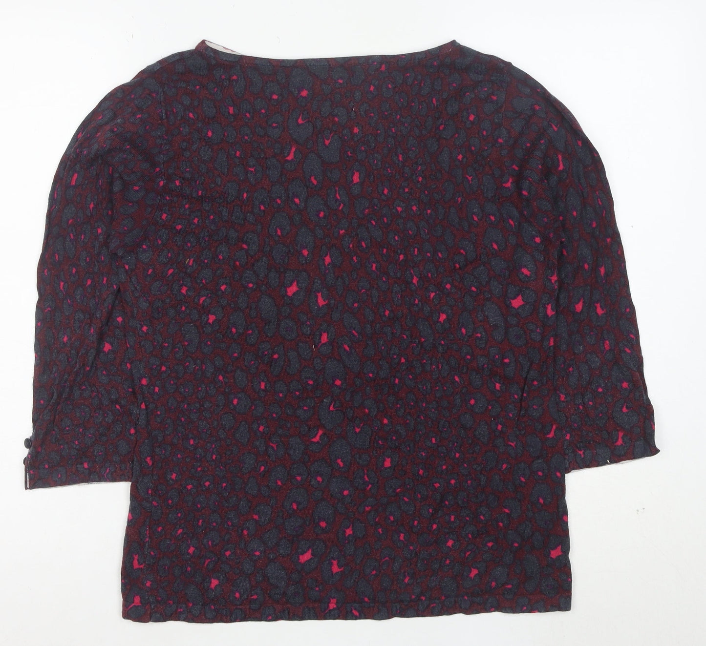 Next Women’s Multicoloured Animal Print Blouse UK 14 Cotton Blend