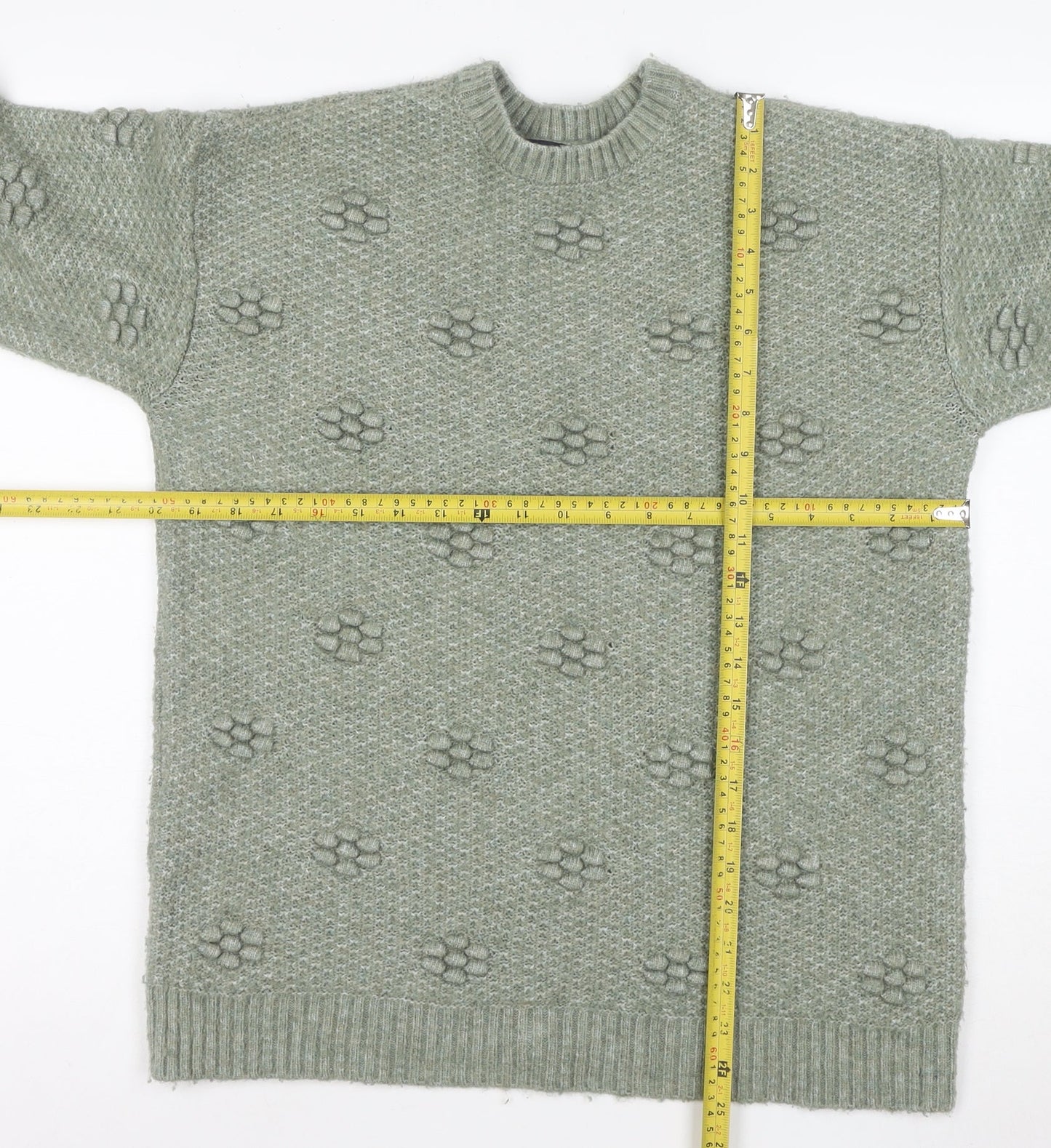 Marks and Spencer Women’s Green Wool Blend Knit Jumper Size S