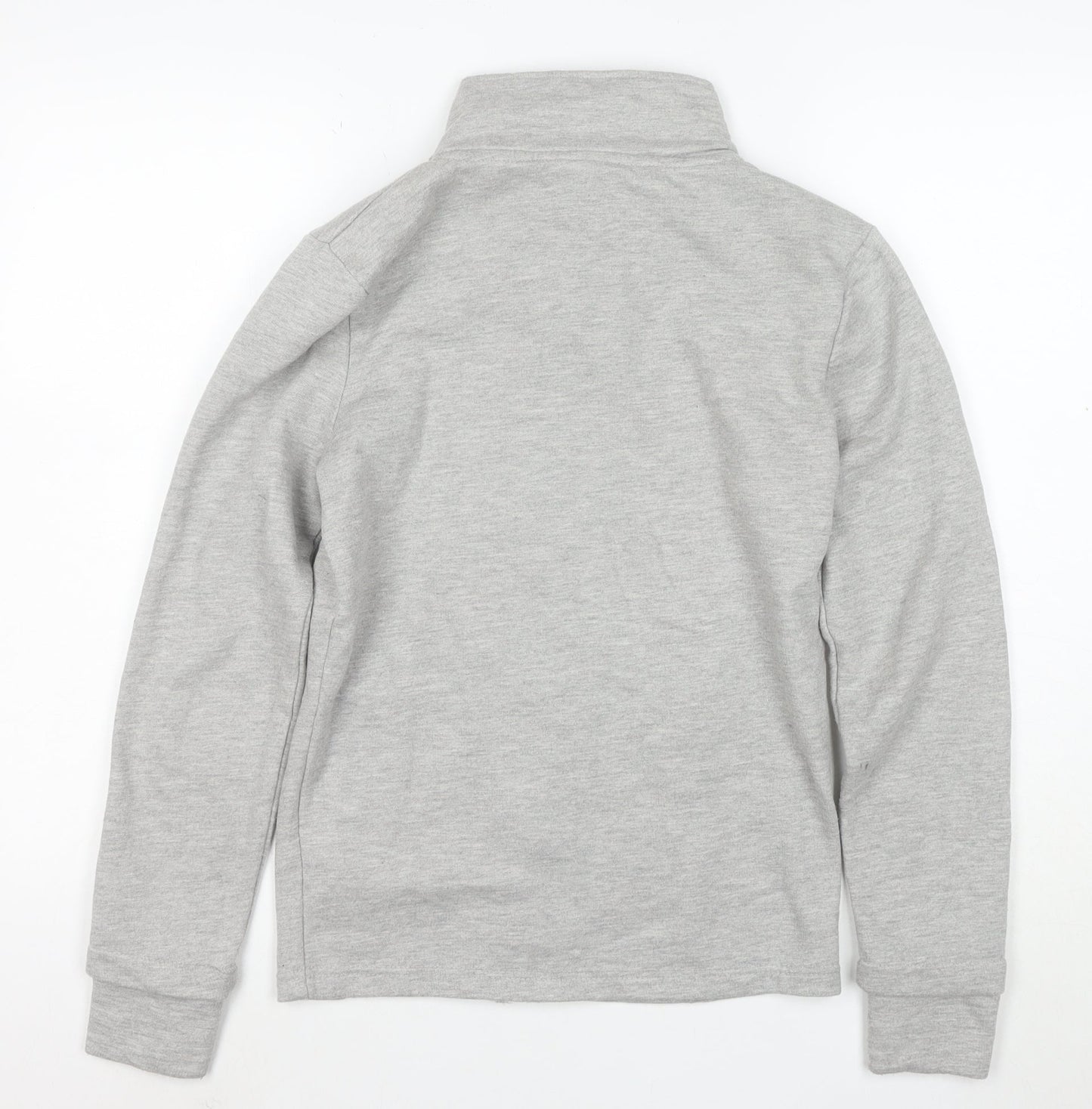 Bench Womens Grey Full Zip Hoodie XS Casual Lightweight Sweatshirt