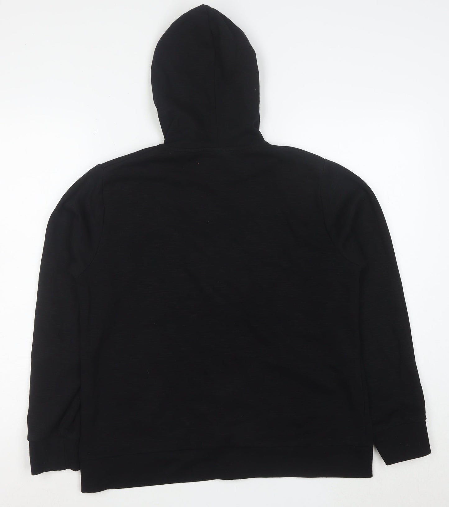 Kappa Women's Black XL Full Zip Hoodie Cotton Blend Sportswear