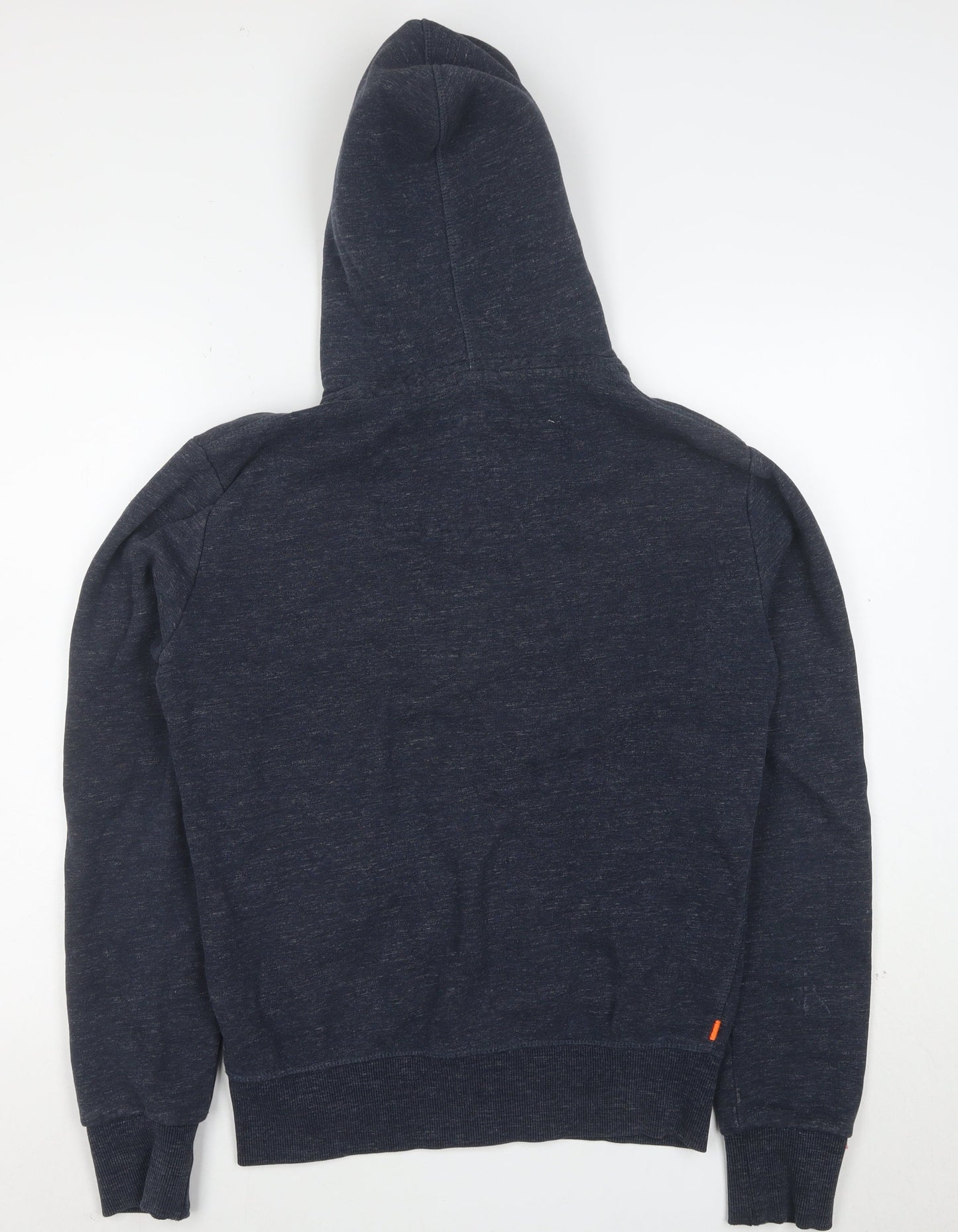 Superdry Men's Blue Full Zip Hoodie Size M Cotton Blend