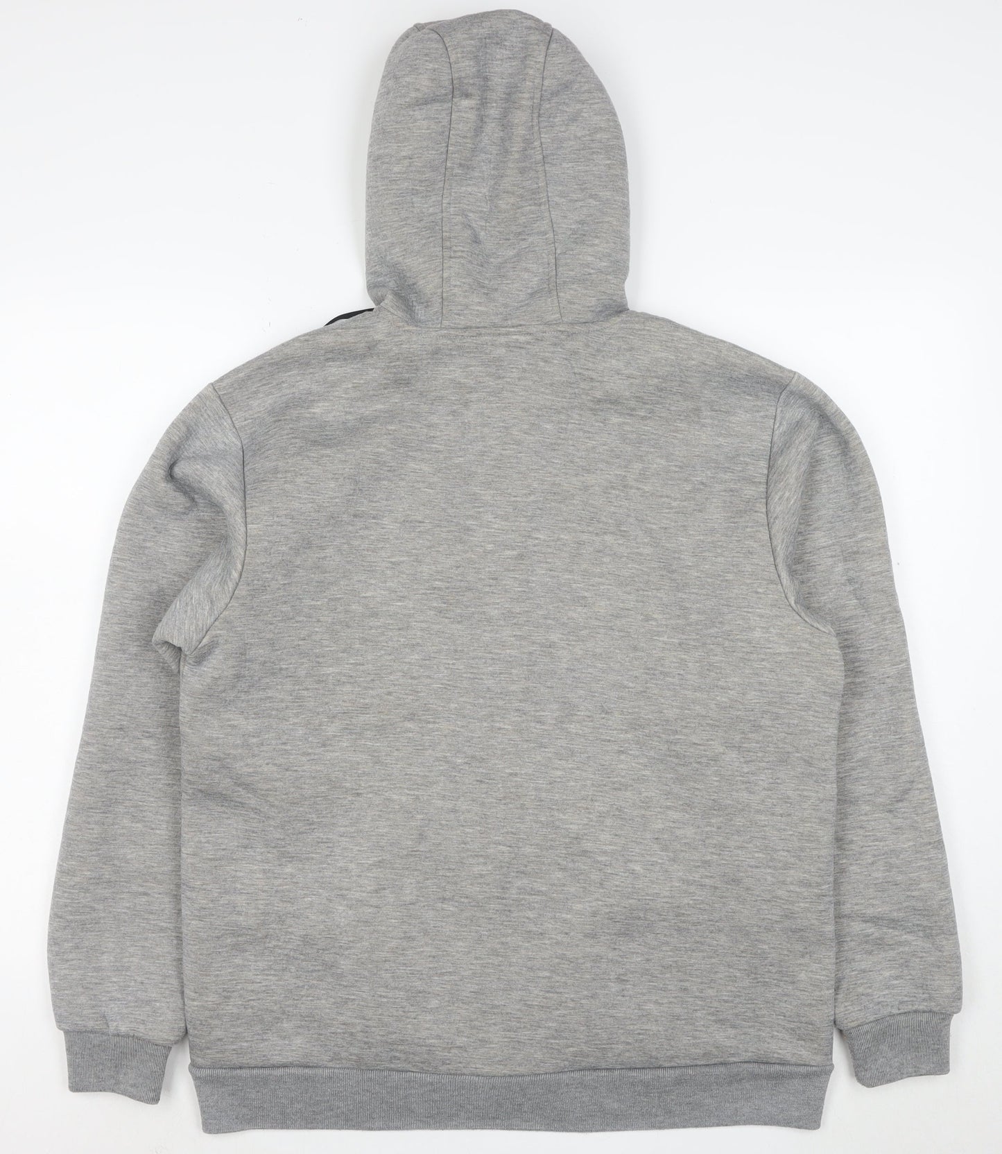 Champion Men's Grey Full Zip Hoodie Size M Fleece Lined