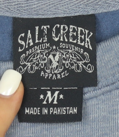 Salt Creek Men's Blue Graphic Atlanta Pullover Sweatshirt M