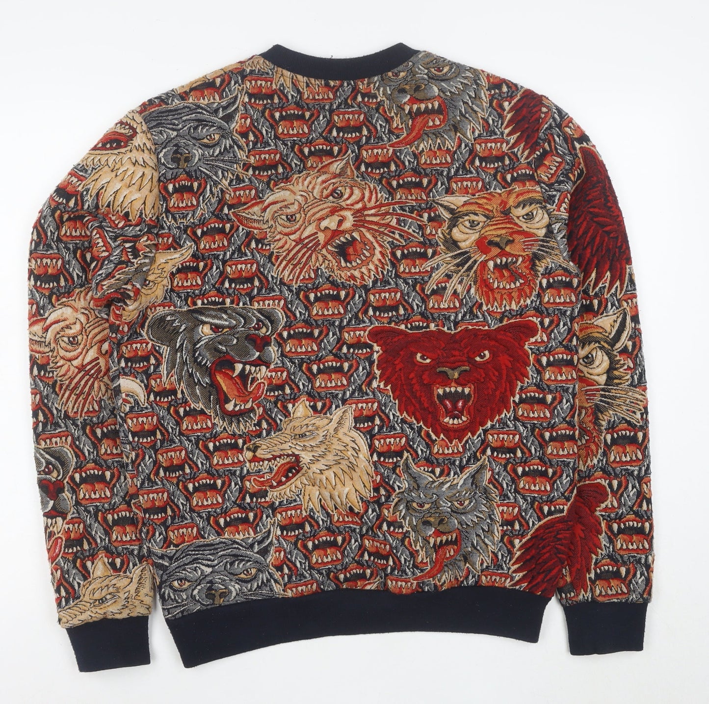 Zara Men's Multicoloured Animal Print Embroidered Jacket S
