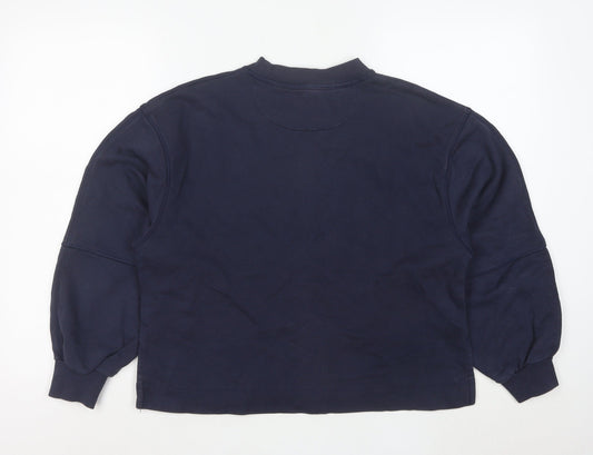 GANT Womens Navy Blue Cotton Crew Neck Pullover Sweatshirt Size M