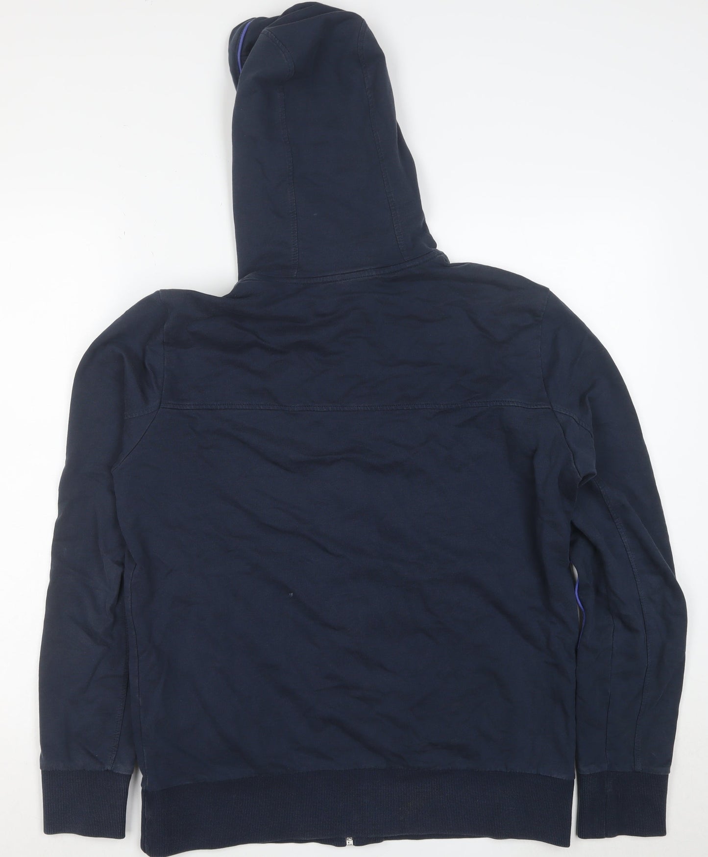 Hugo Boss Men's Blue M Full Zip Cotton Hoodie Sweatshirt