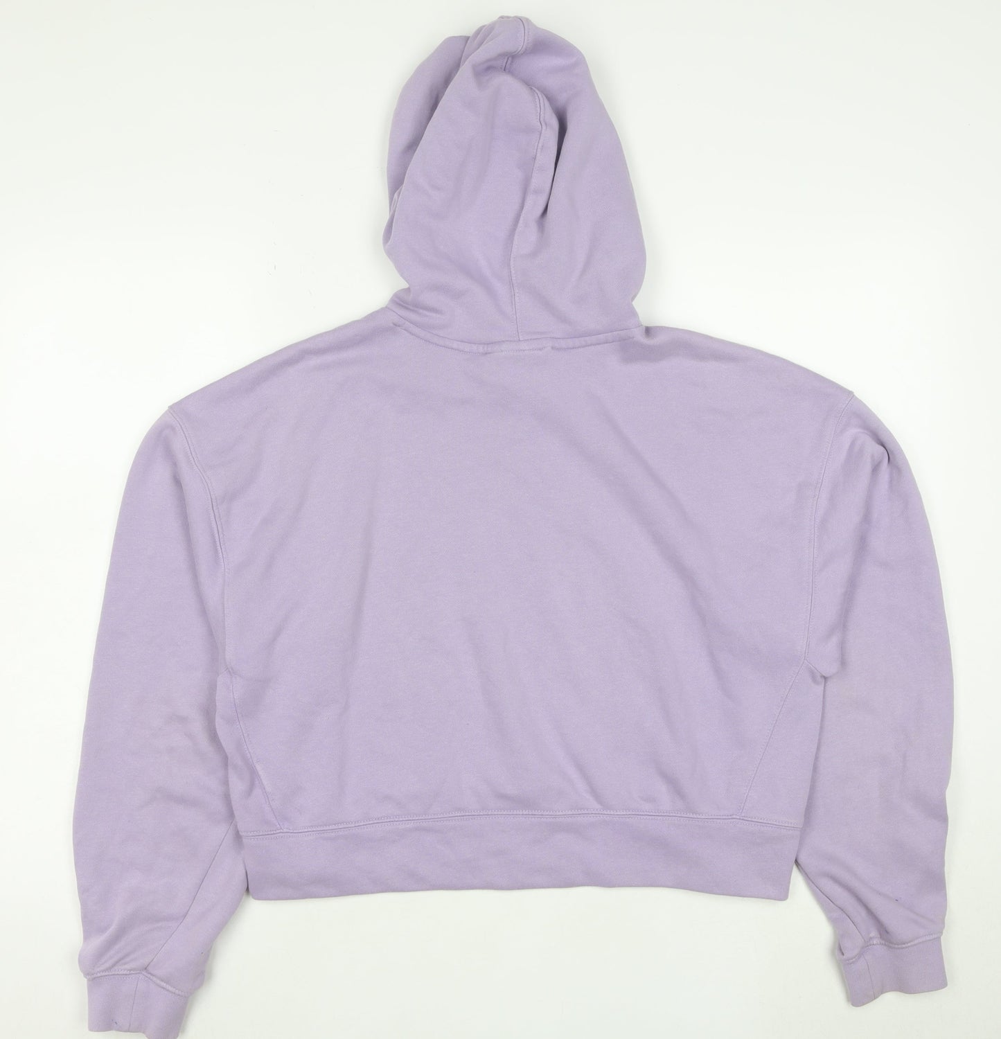 Adidas Womens Lilac Hoodie Size 10 Pullover Cotton Blend Casual