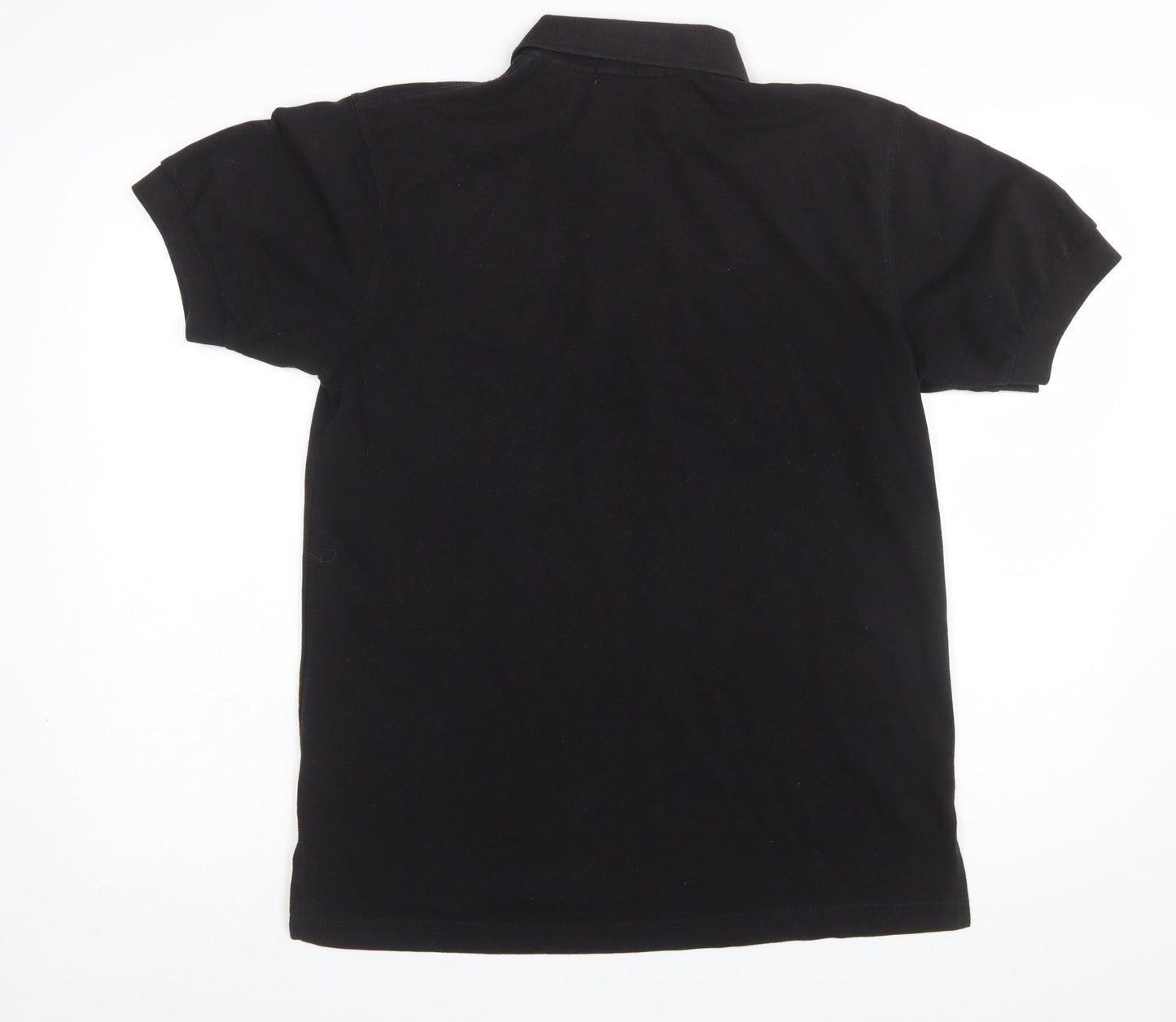 Timberland Men’s Black Cotton Polo Shirt M Regular Fit Casual