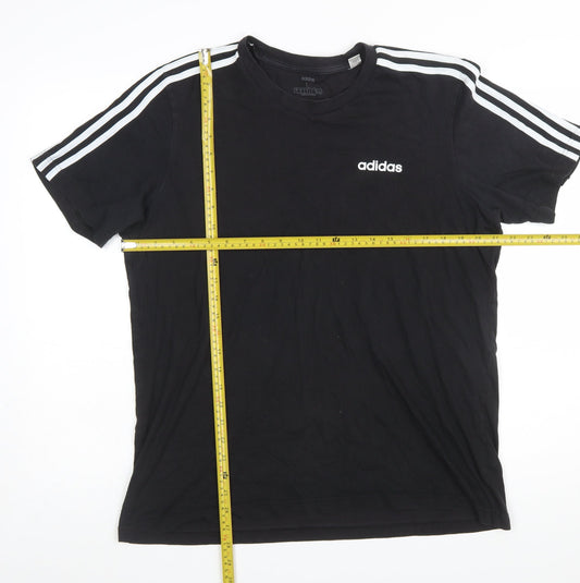 adidas Men's Black L Short Sleeve Crew Neck Sports T-Shirt