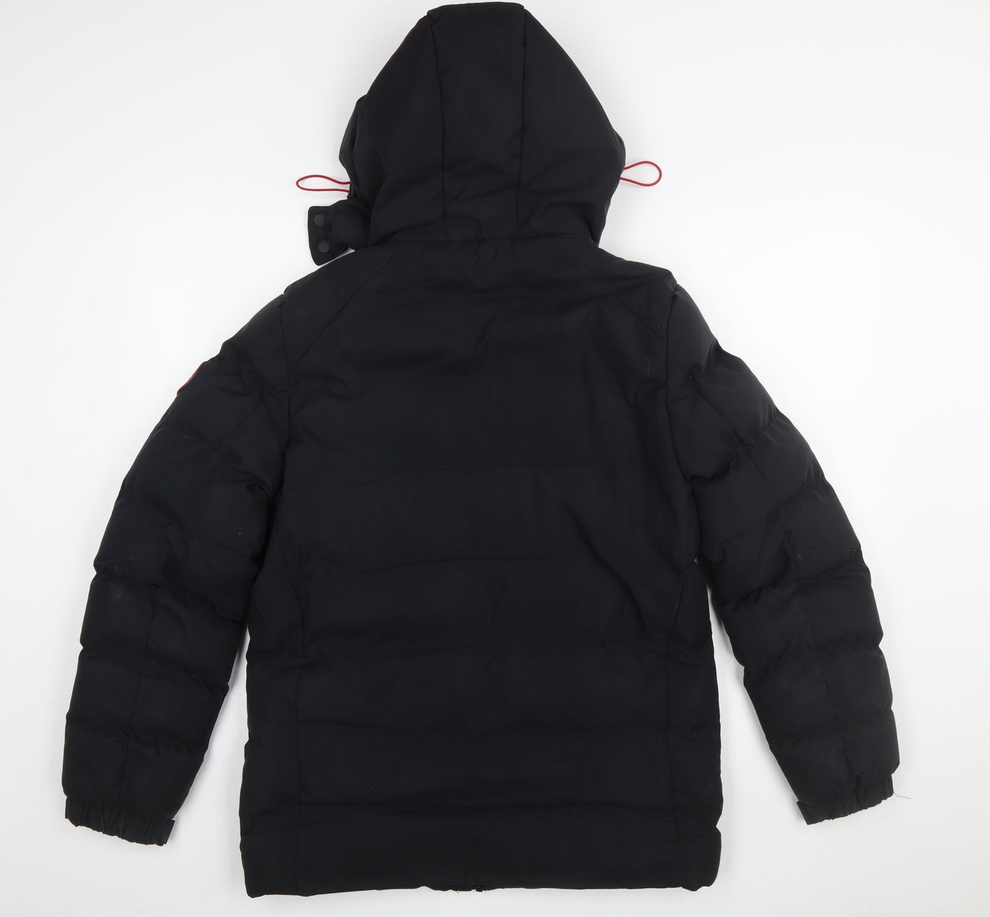 Tokyo Laundry Men's Black Hooded Puffer Jacket S Waterproof Winter Coat