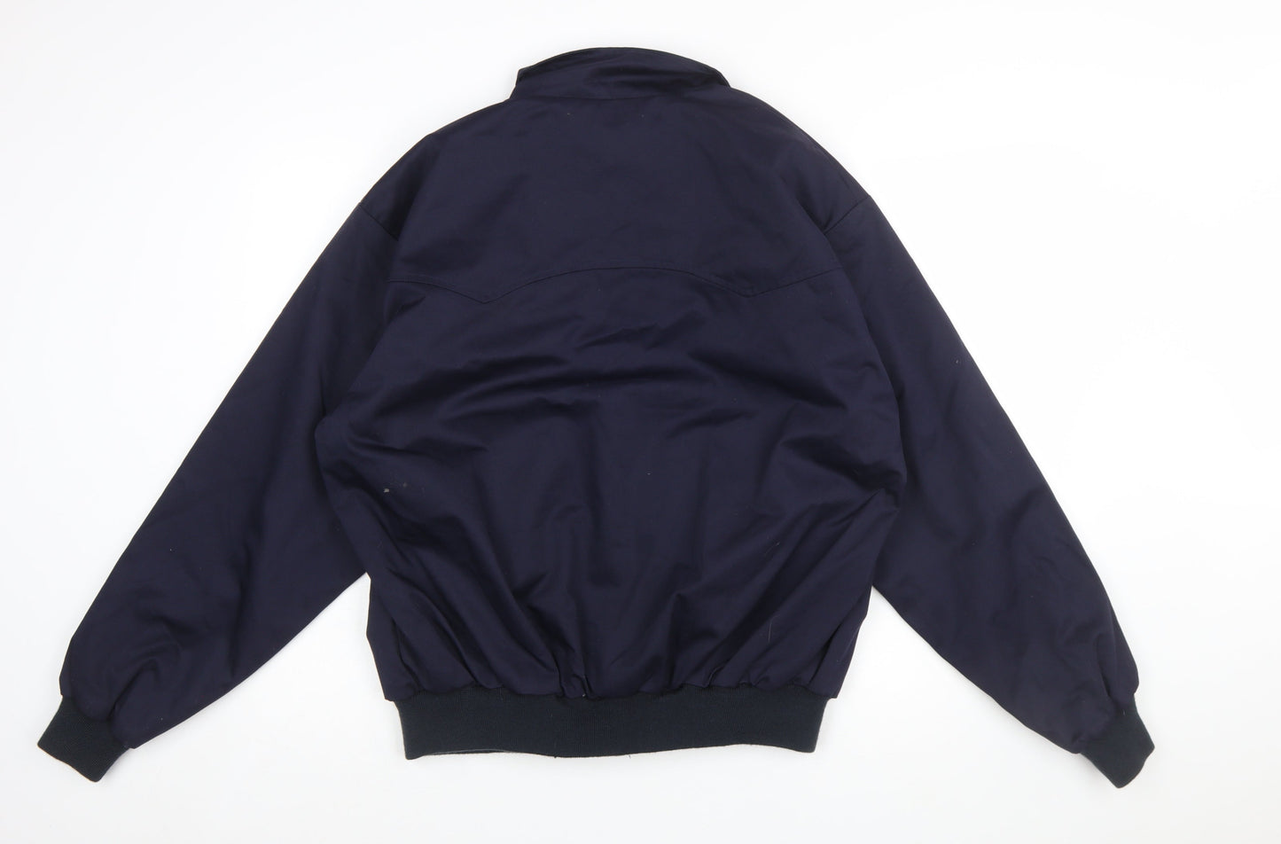 Relco London Men's Blue XL Bomber Jacket Classic Lined Cotton Polyester