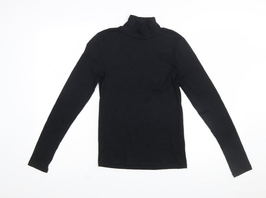 GAP Women's Black Modern Turtleneck Long Sleeve Top Size S