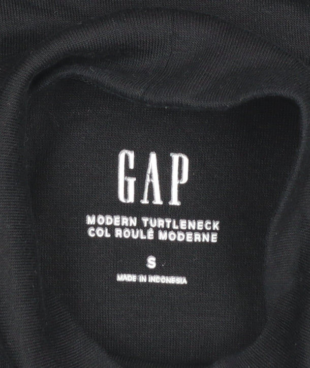 GAP Women's Black Modern Turtleneck Long Sleeve Top Size S