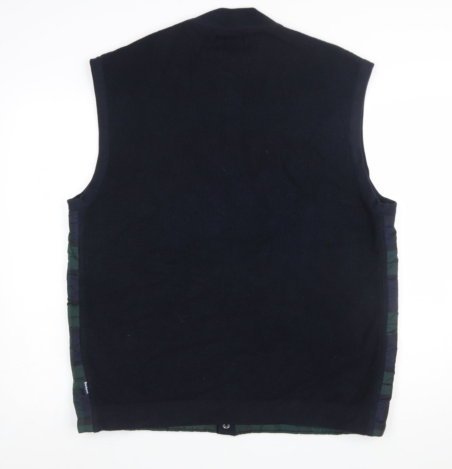 Barbour Men's Green Check Padded Waistcoat 2XL Bodywarmer Outdoor
