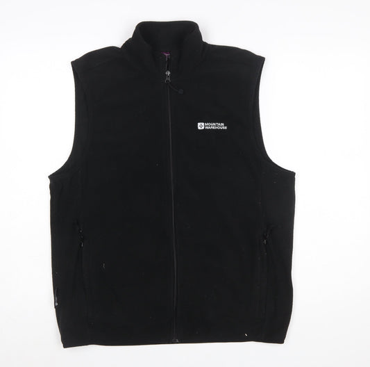 Mountain Warehouse Womens Black Fleece Bodywarmer Waistcoat Size 16