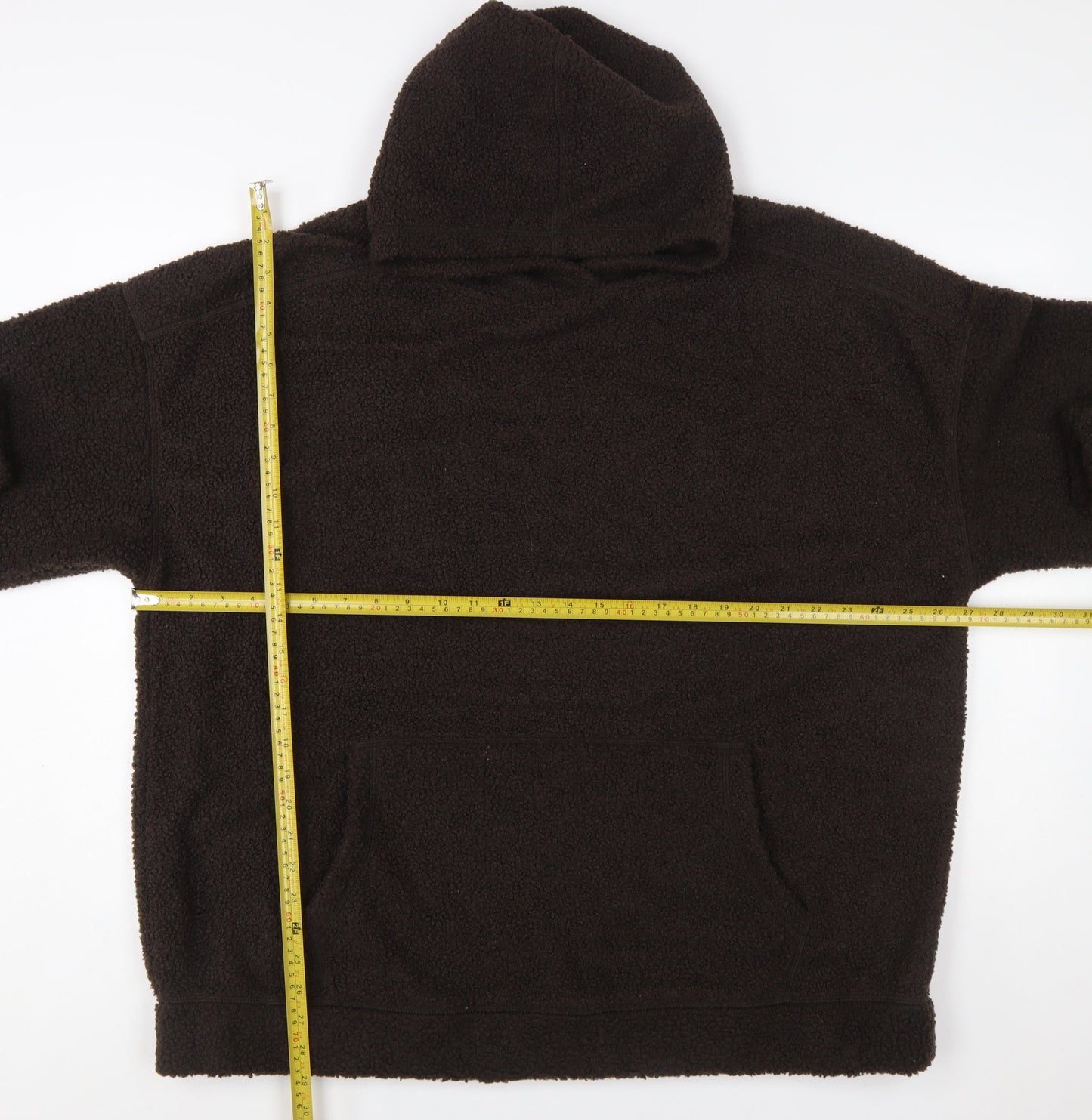 Next Mens Black Fleece Pullover Hoodie Size L Warm Winter Casual