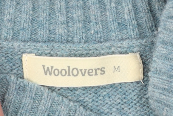 Woolovers Women's Blue Fair Isle Lambswool Pullover Jumper M