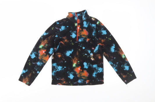 Mountain Warehouse Girls Multicoloured Fleece 1/2 Zip Pullover Sweatshirt 9-10 Years