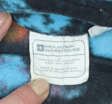 Mountain Warehouse Girls Multicoloured Fleece 1/2 Zip Pullover Sweatshirt 9-10 Years