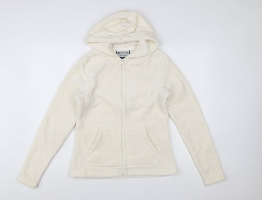 Mountain Warehouse Womens Ivory Fleece Hooded Jacket Size 10