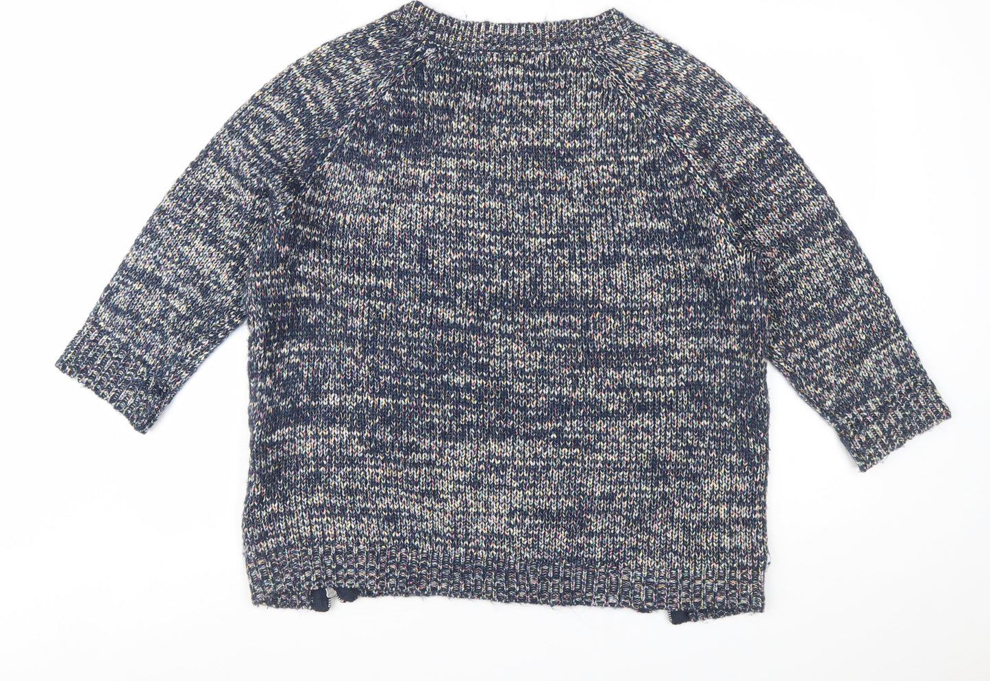 Marks and Spencer Per Una Women’s Multicoloured Chunky-Knit Jumper UK 18