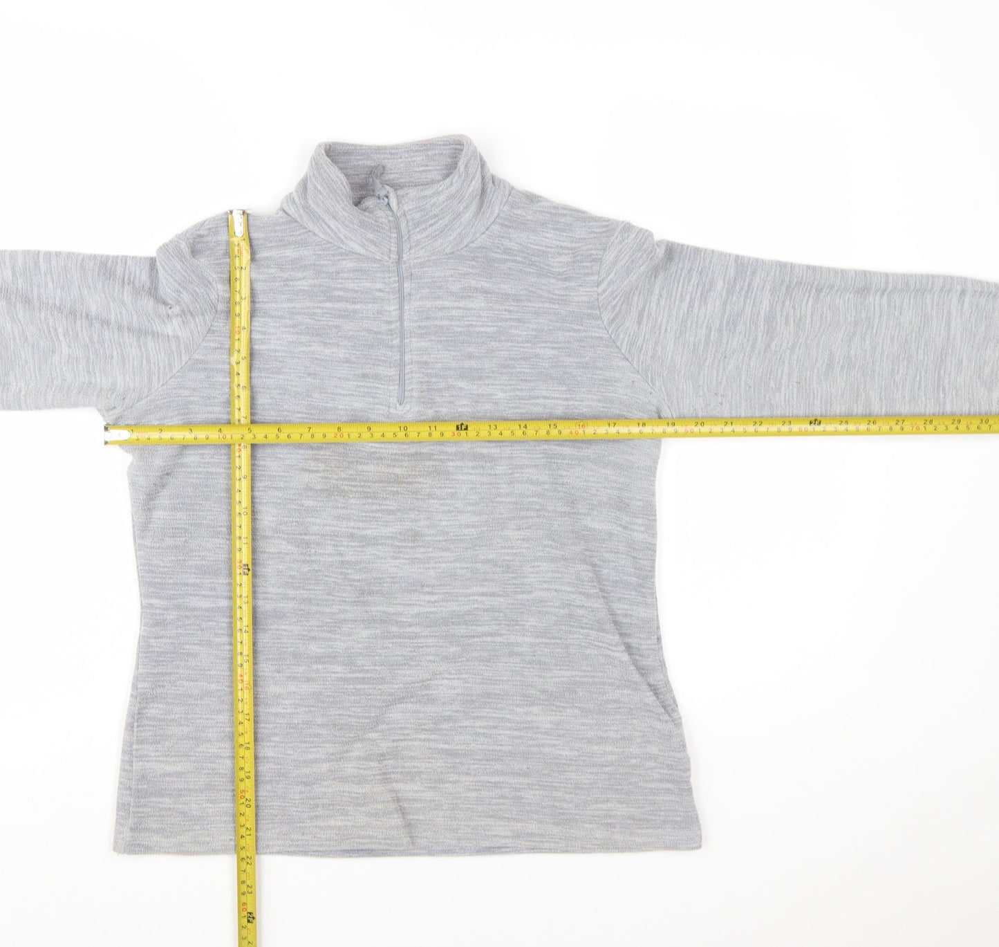 Mountain Warehouse Womens Grey 1/2 Zip Pullover Fleece UK 8