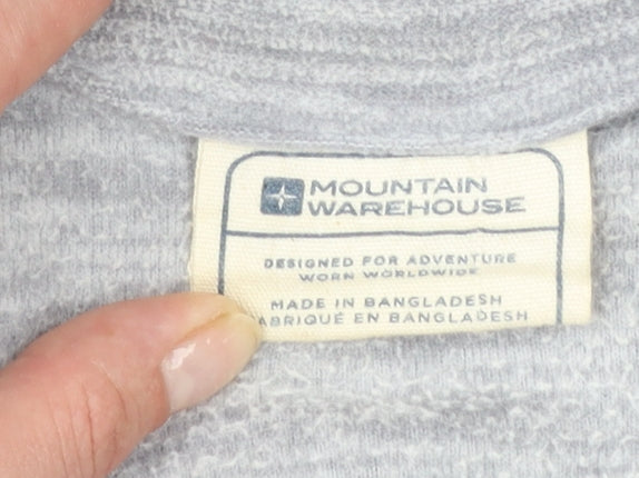 Mountain Warehouse Womens Grey 1/2 Zip Pullover Fleece UK 8