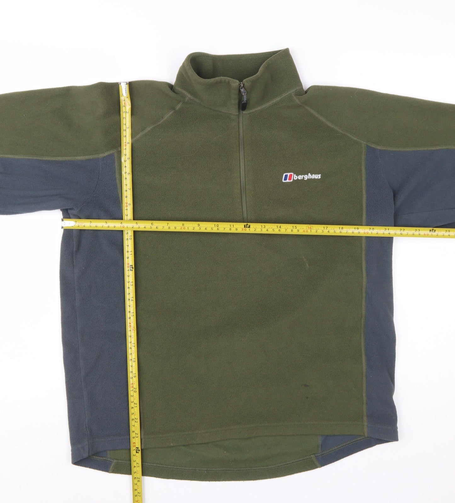 Berghaus Men’s Green Fleece 1/2 Zip Pullover Sweatshirt L Outdoor