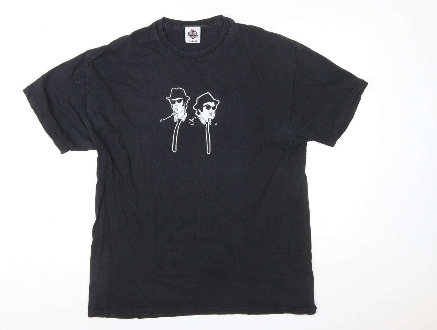 House of Blues Men's Black XL Graphic T-Shirt Funny Music Theme