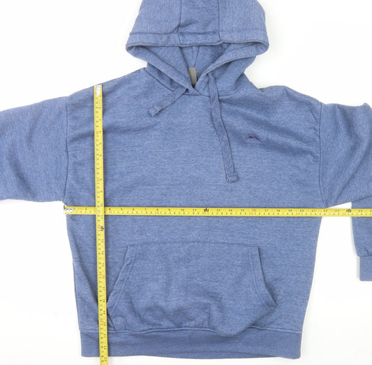 Trespass Men's Blue Pullover Hoodie Medium Fleece Cotton Blend