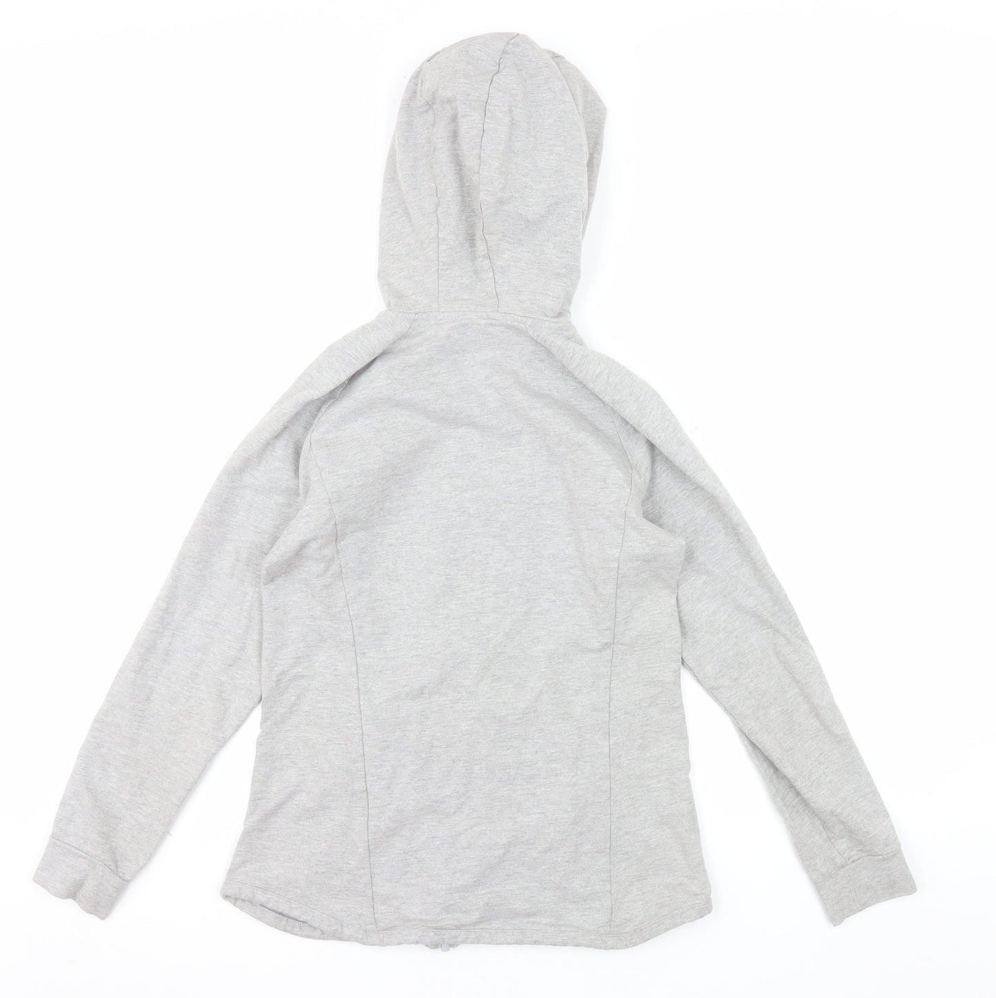 Bjorn Borg Womens Grey Full Zip Hoodie Size 6 Cotton Blend