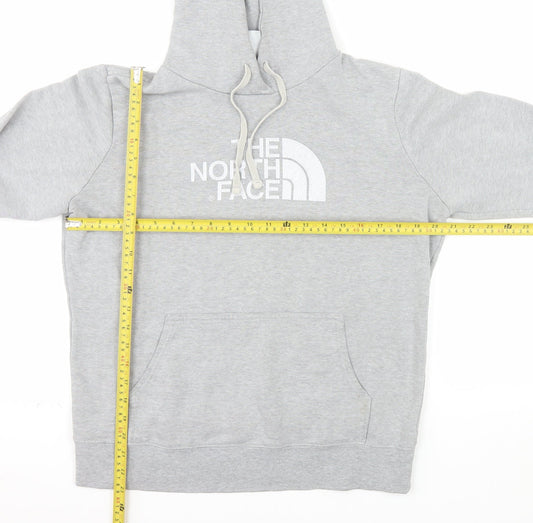 The North Face Womens Grey Pullover Hoodie Size L Relaxed Fit