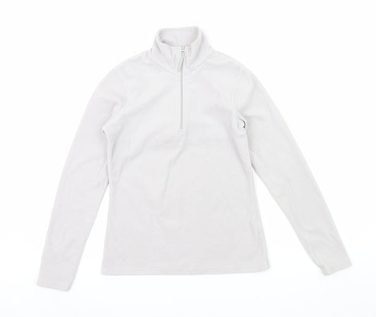Mountain Warehouse Womens Grey XS Fleece 1/2 Zip Pullover Sweatshirt