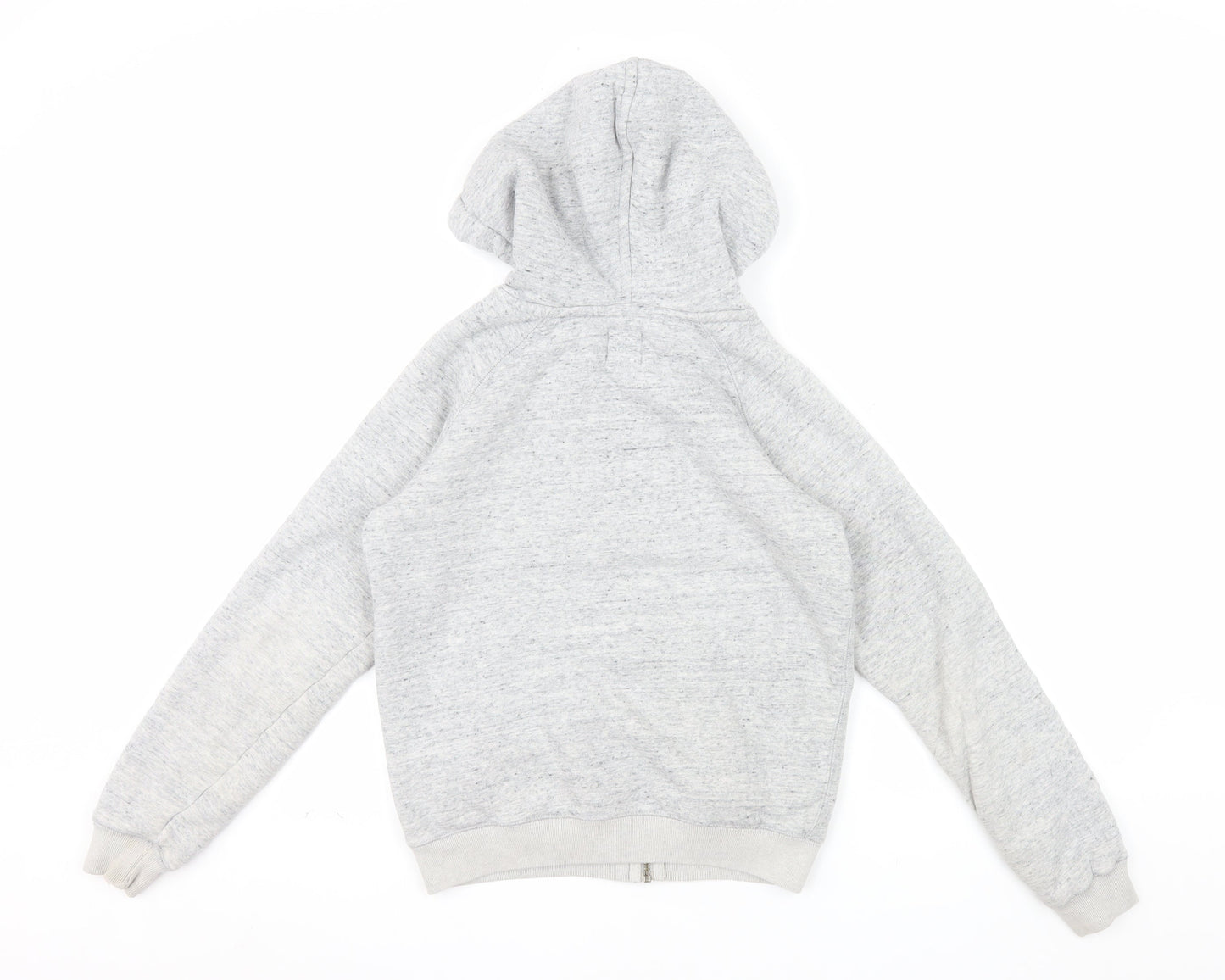 Jack Wills Women's Grey Full Zip Hoodie UK 6 Fleece Lined Casual