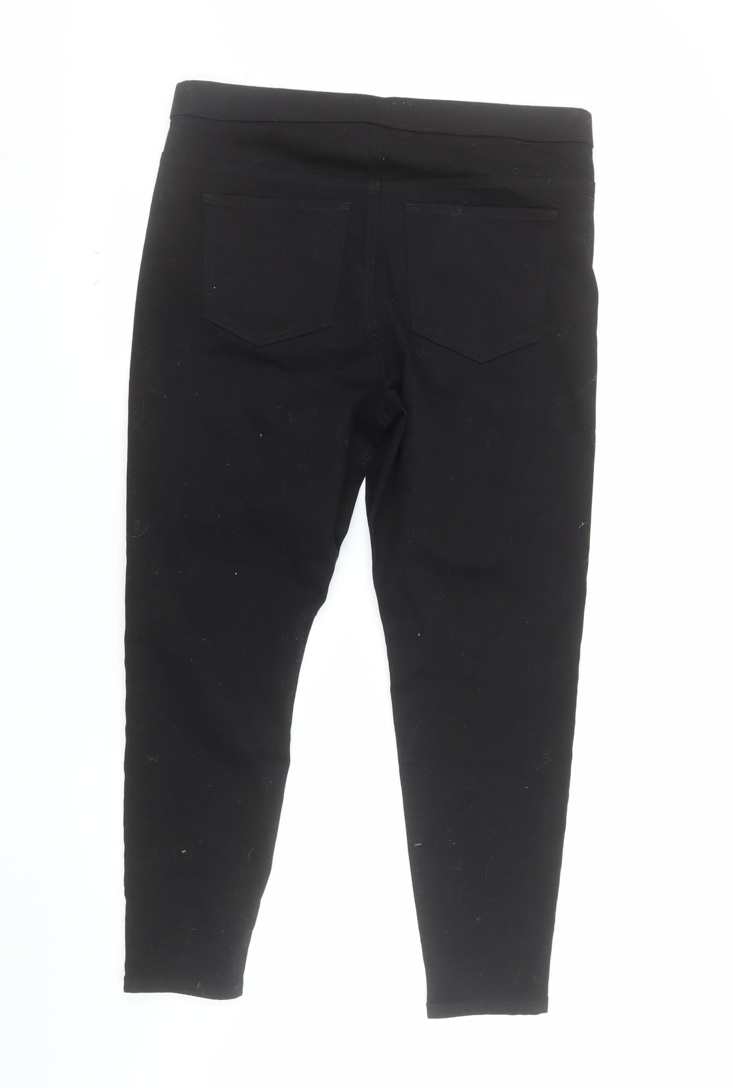 Marks and Spencer Women Black Size 16 Short Jegging Slim Fit Jeans