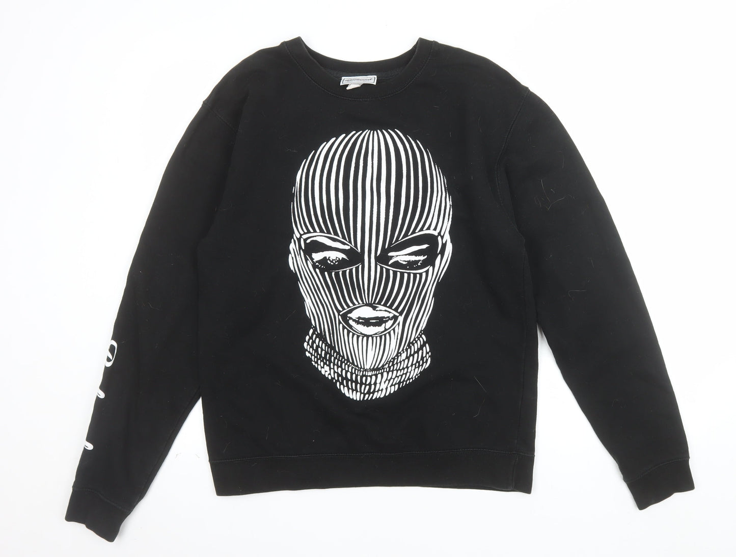 Badwood Men's Black Graphic Pullover Sweatshirt Size S
