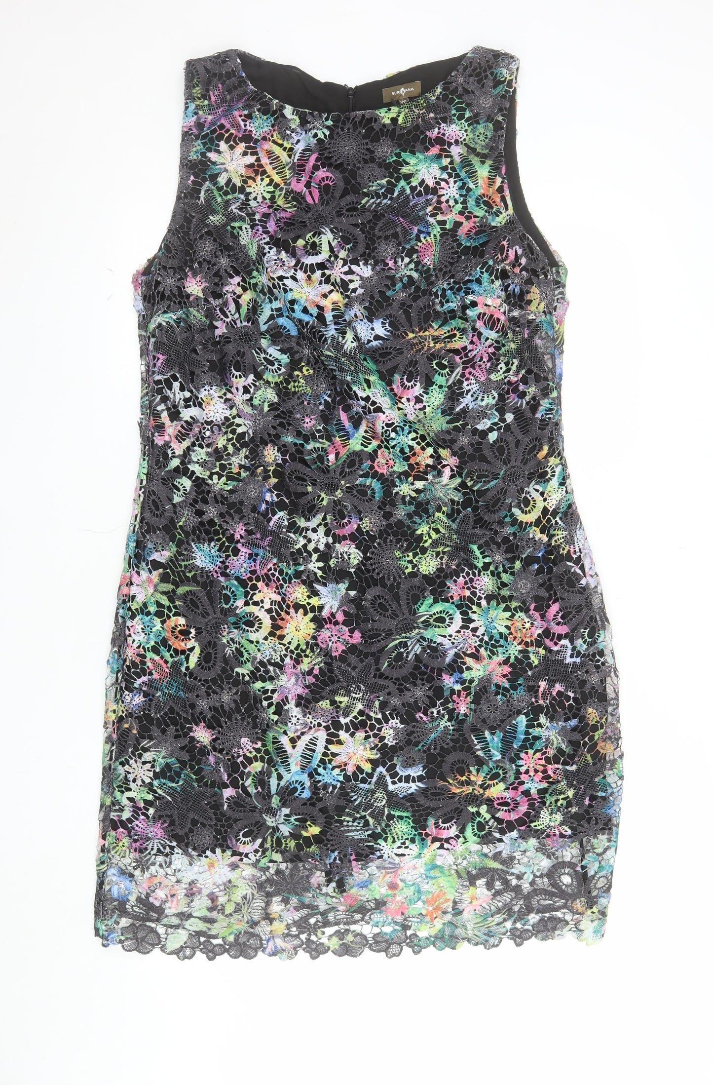 Surpana Women’s Multicoloured Lace Sheath Party Dress Size 2XL
