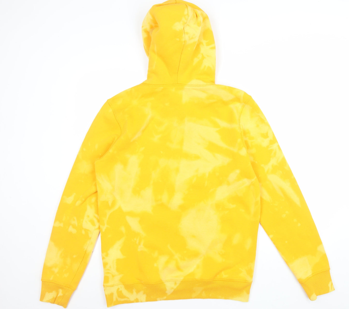 H&M Divided Men’s Yellow Tie-Dye Pullover Hoodie Size S