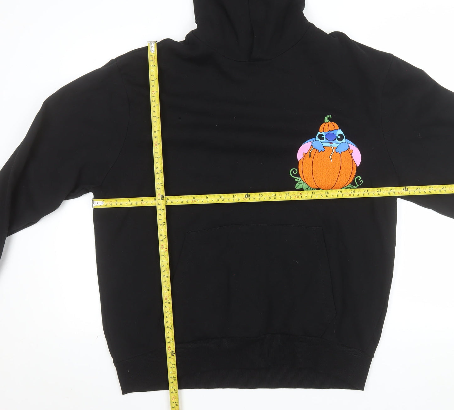 Disney ASOS Men’s Black Stitch Halloween Pullover Hoodie Size L