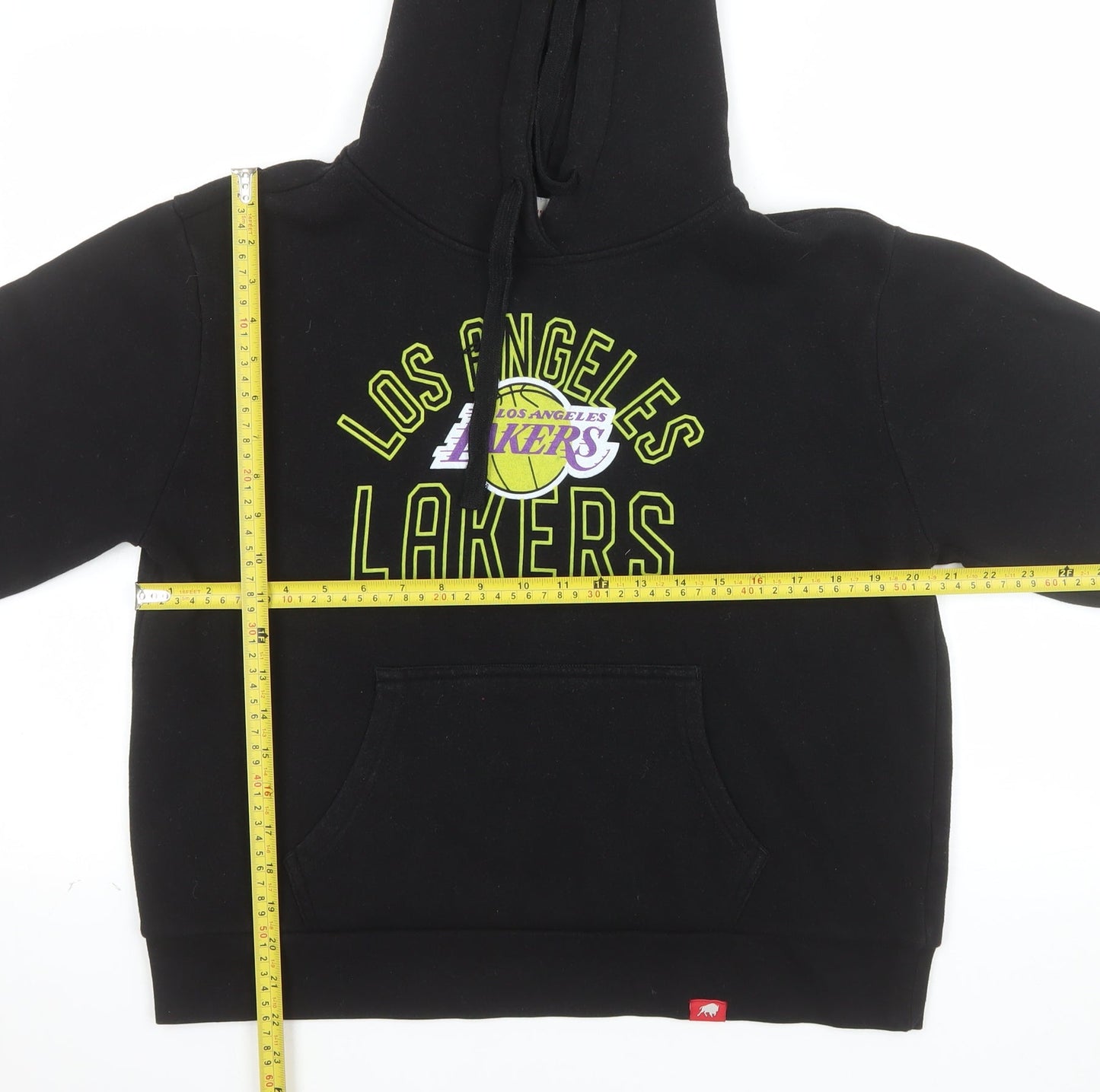 Sportiqe Men's Black Los Angeles Lakers Pullover Hoodie M