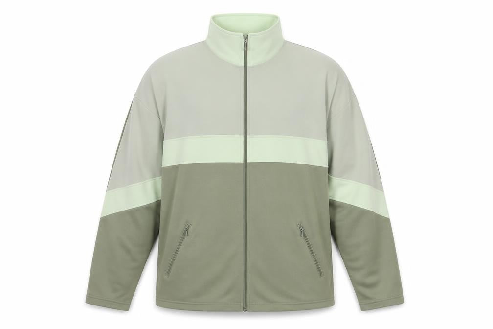 Fabrizio Men's Green Full Zip Sweatshirt S Lightweight