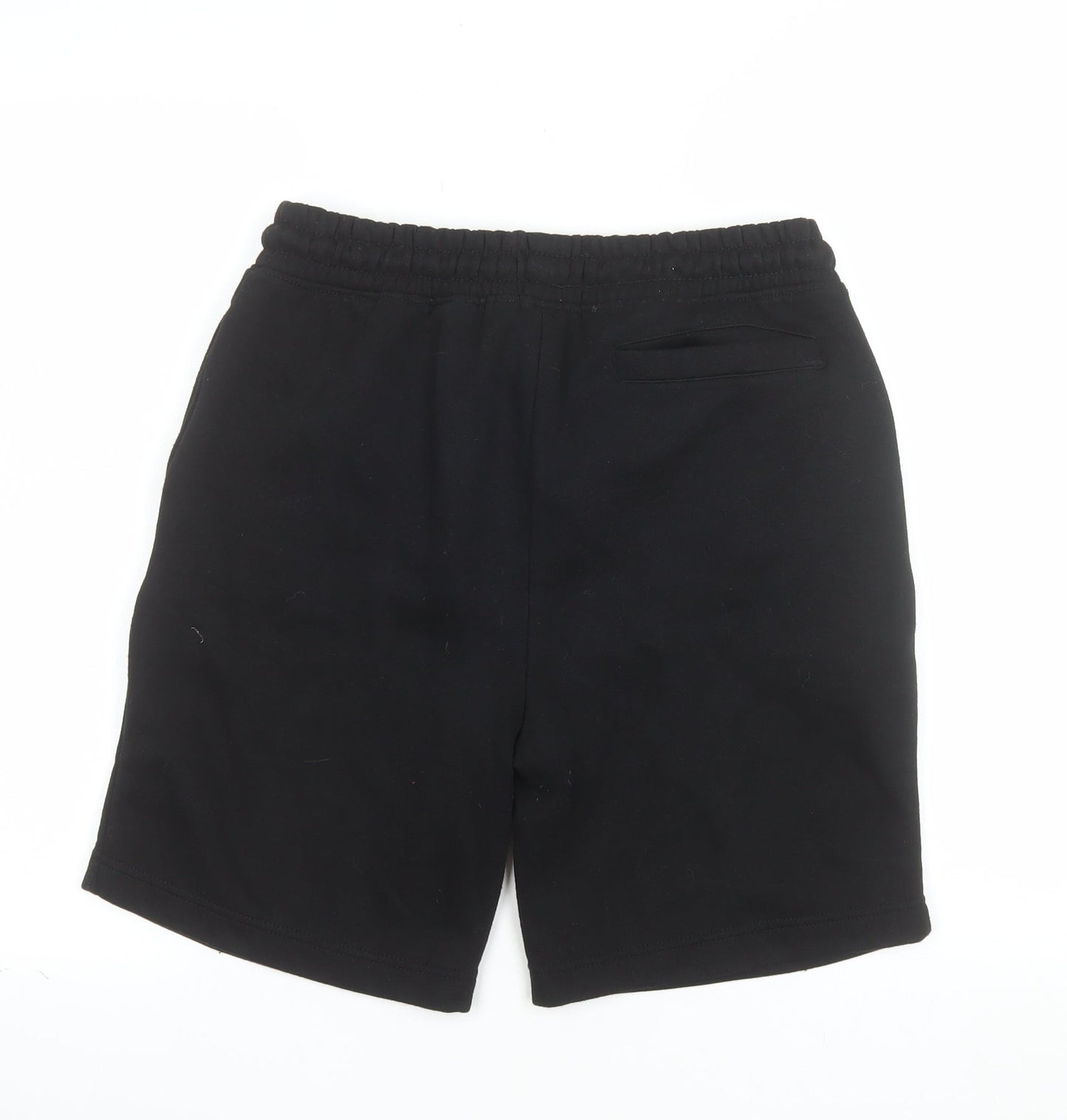 Brave Soul Men's Black Small Sweat Shorts Elastic Waist Casual
